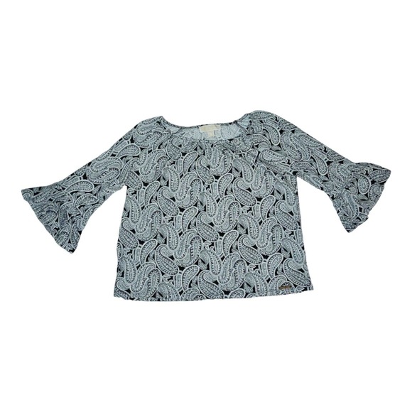 Michael Kors Tops - Michael Kors Blouse Women's Medium Paisley 3/4 Bell Sleeve Casual Work Wear